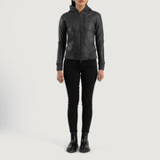 
Luna Hooded Kožená bomber bunda pro Dámy – alternate product view 3