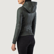 
Luna Hooded Kožená bomber bunda pro Dámy – alternate product view 5