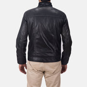 
Detailní pohled of Band & Zipper Hardware on Maurice Černá Kožená bunda pro Pány