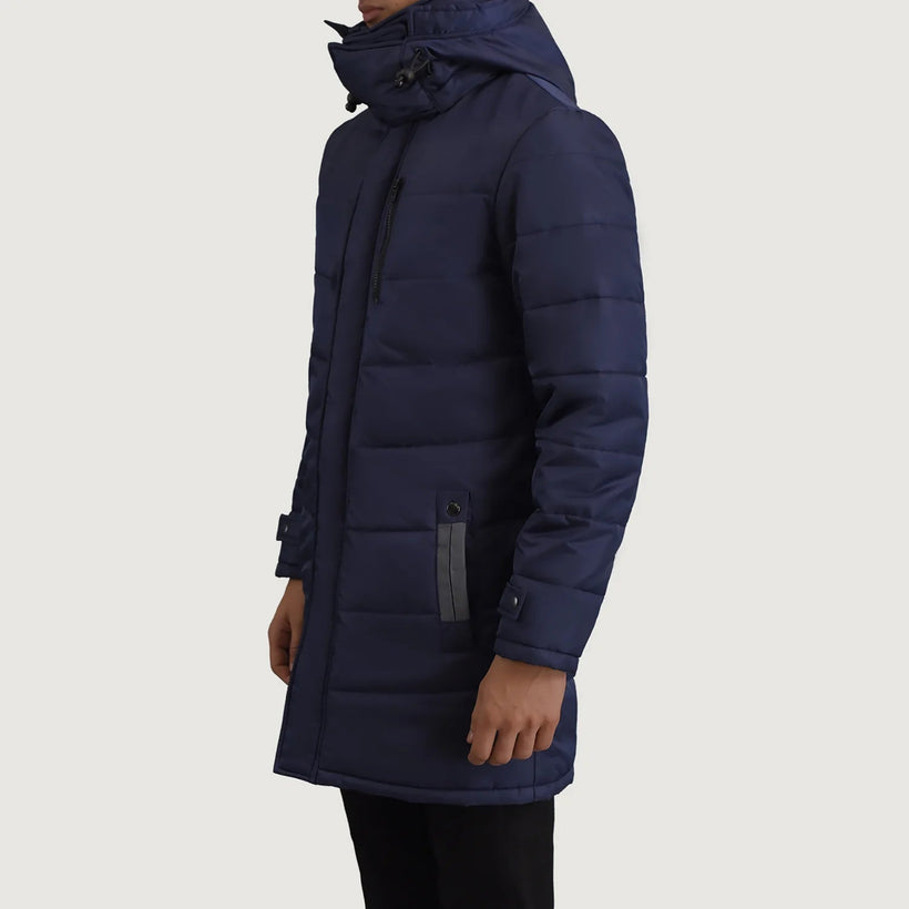 Moore Modrá Hooded Parka pro Pány