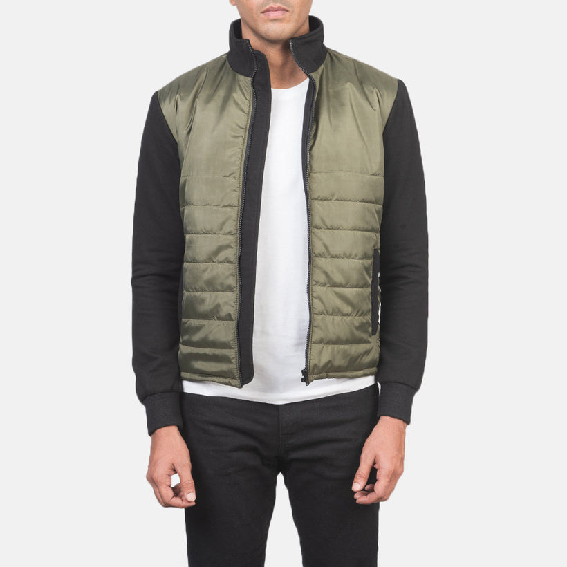 Nashville Quilted Green Windbreaker Kožená bunda pánská