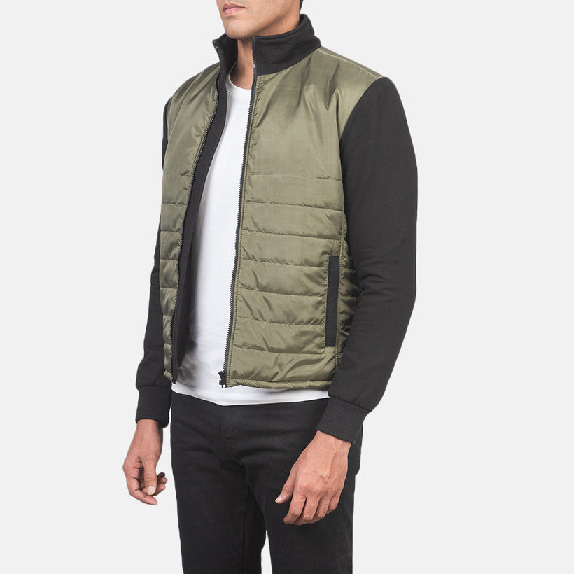 Nashville Quilted Green Windbreaker Kožená bunda pánská