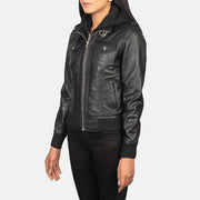 
Roslyn Hooded Kožená bomber bunda pro Dámy – alternate product view 2