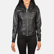 
Roslyn Hooded Kožená bomber bunda pro Dámy – alternate product view 4
