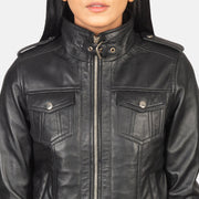 
Roslyn Hooded Kožená bomber bunda pro Dámy – alternate product view 6