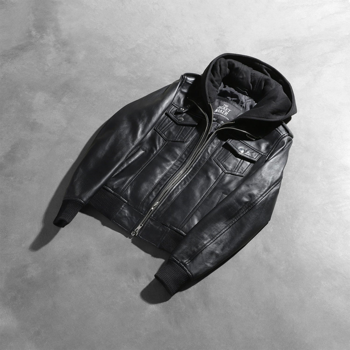 
Roslyn Hooded Kožená bomber bunda pro Dámy – alternate product view 8