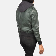 
Roslyn Hooded Kožená bomber bunda pro Dámy – alternate product view 5