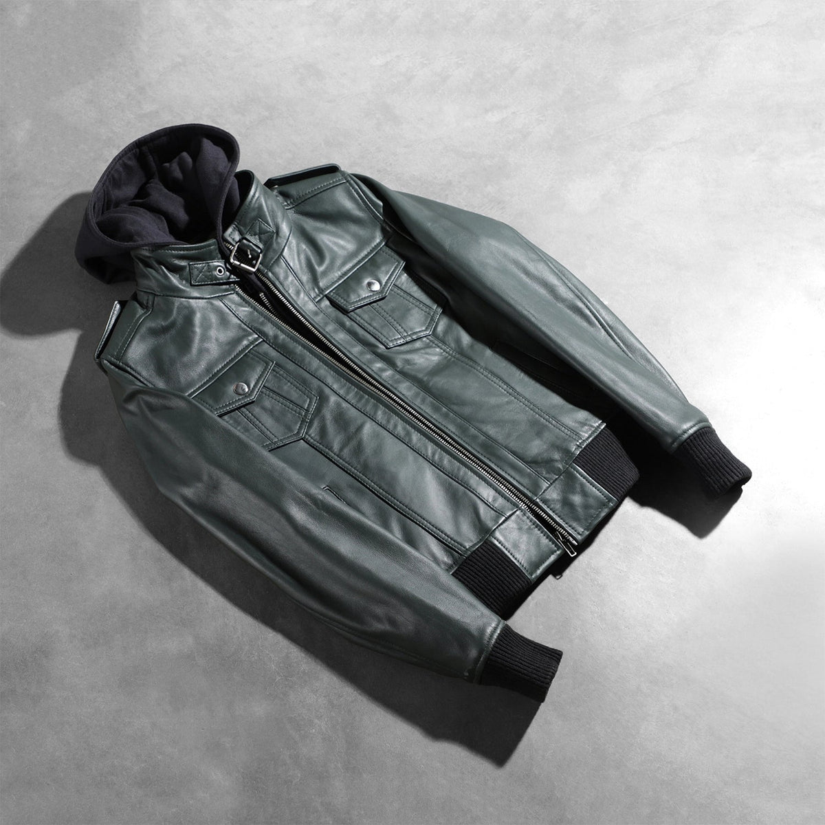 
Roslyn Hooded Kožená bomber bunda pro Dámy – alternate product view 7