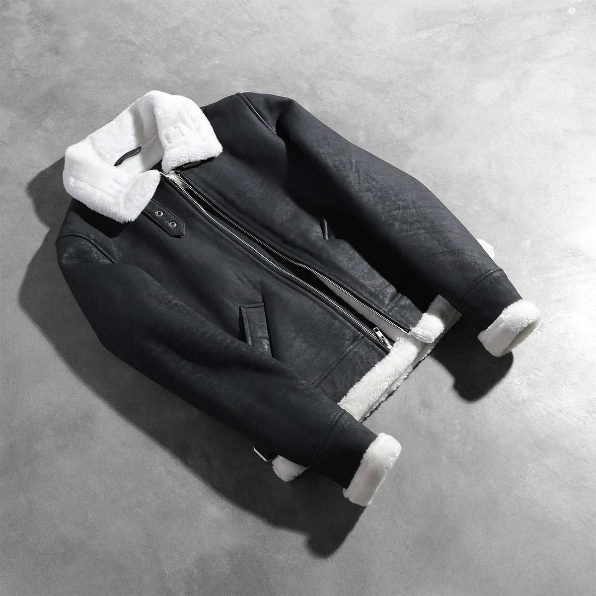 
Sherilyn B-3 Černá Kožená bomber bunda pro Dámy – alternate product view 7