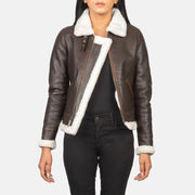 
Sherilyn B-3 Černá Kožená bomber bunda pro Dámy – alternate product view 1