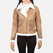 
Sherilyn B-3 Černá Kožená bomber bunda pro Dámy – alternate product view 1