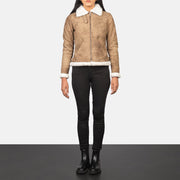 
Sherilyn B-3 Černá Kožená bomber bunda pro Dámy – alternate product view 3