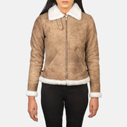 
Sherilyn B-3 Černá Kožená bomber bunda pro Dámy – alternate product view 4