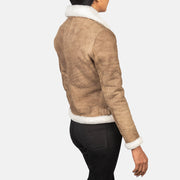 
Sherilyn B-3 Černá Kožená bomber bunda pro Dámy – alternate product view 5