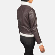 
Sherilyn B-3 Černá Kožená bomber bunda pro Dámy – alternate product view 5