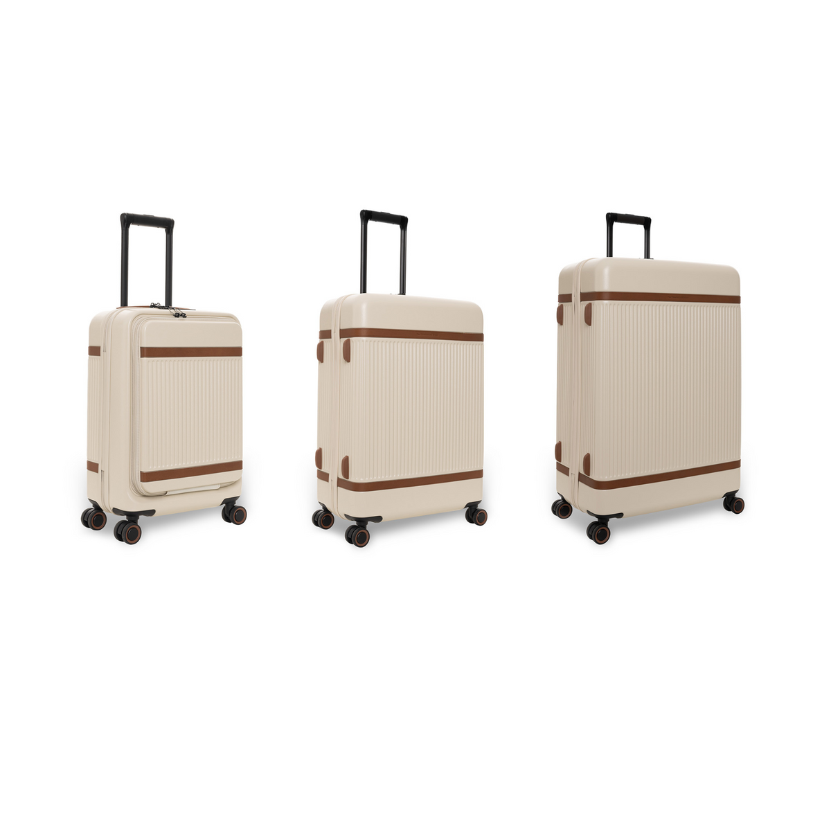 
Sandy Beach Suitcase Set Front Pocket Zuna pro Dámy pro Dámy, front view