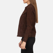 
Suzy Trucker Hnědá Kožená bunda pro Dámy – alternate product view 3