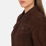 
Suzy Trucker Hnědá Kožená bunda pro Dámy – alternate product view 6