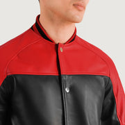 
Terrance Černá Varsity Kožená bunda pro Pány – alternate product view 3