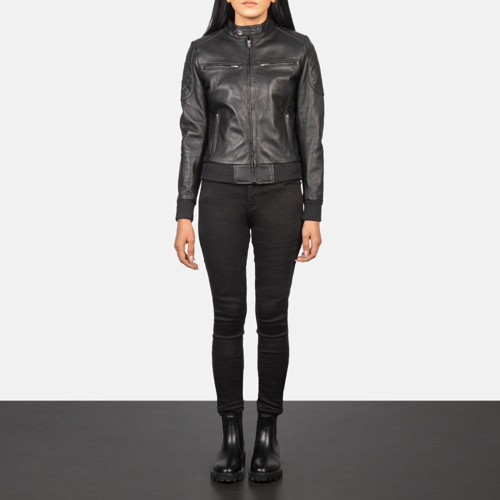 
Zenna Kožená bomber bunda pro Dámy – alternate product view 3